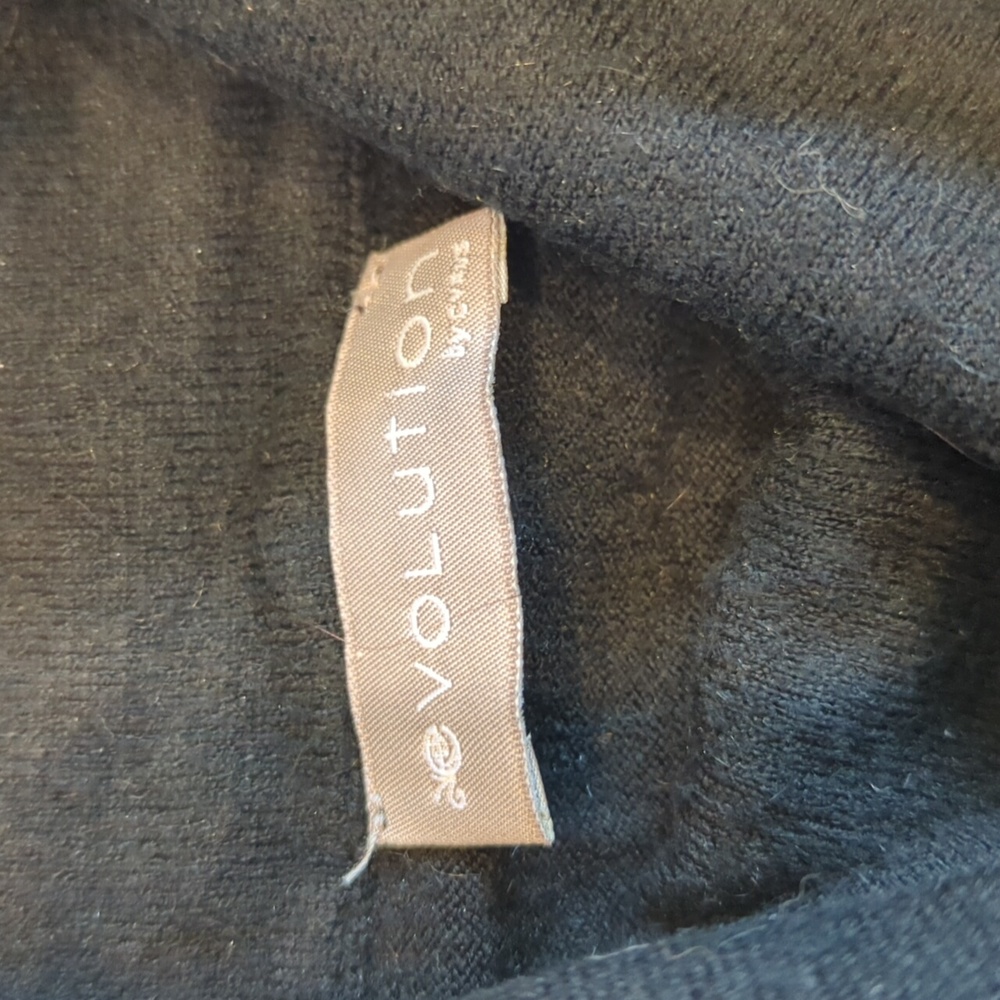 Evolution Elbow Patch Turtle Neck Sweater Dress -… - image 2